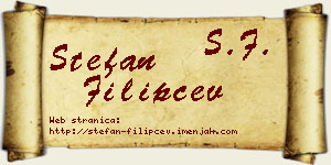 Stefan Filipčev vizit kartica